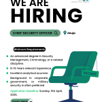 Chief Security Officer Vacancy | APDC Group Abuja